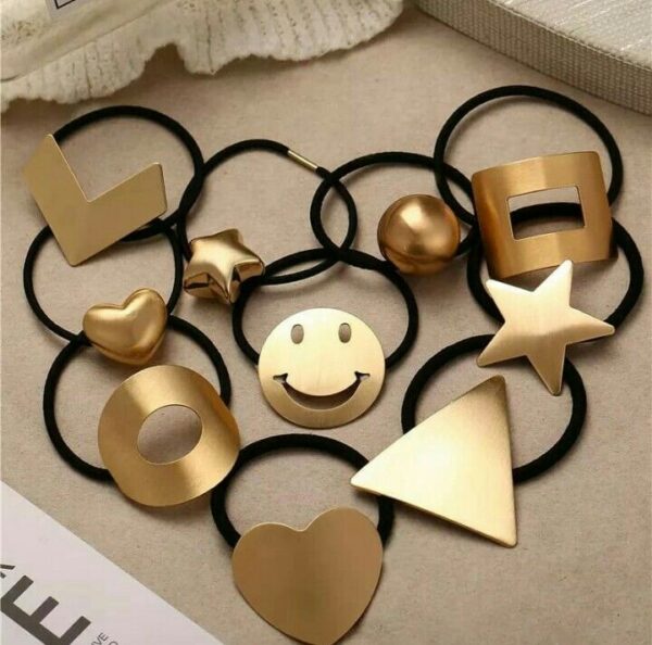 เซตกิ๊บติดผมทรงกลม - กิ๊บโลหะทรงกลมหลากหลายแบบในกล่อง