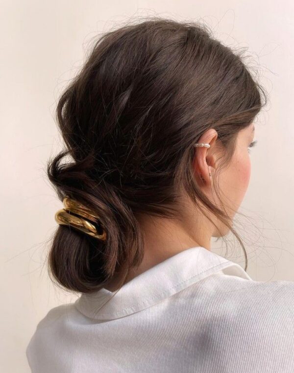 กิ๊บผมมวย - กิ๊บโลหะดีไซน์โค้ง เหมาะสำหรับมวยผมต่ำ