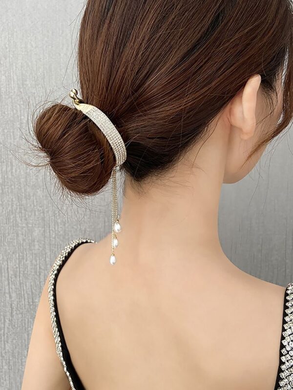 กิ๊บห่วงทองไข่มุก - ห่วงกลมทองเจาะมุกเรียง