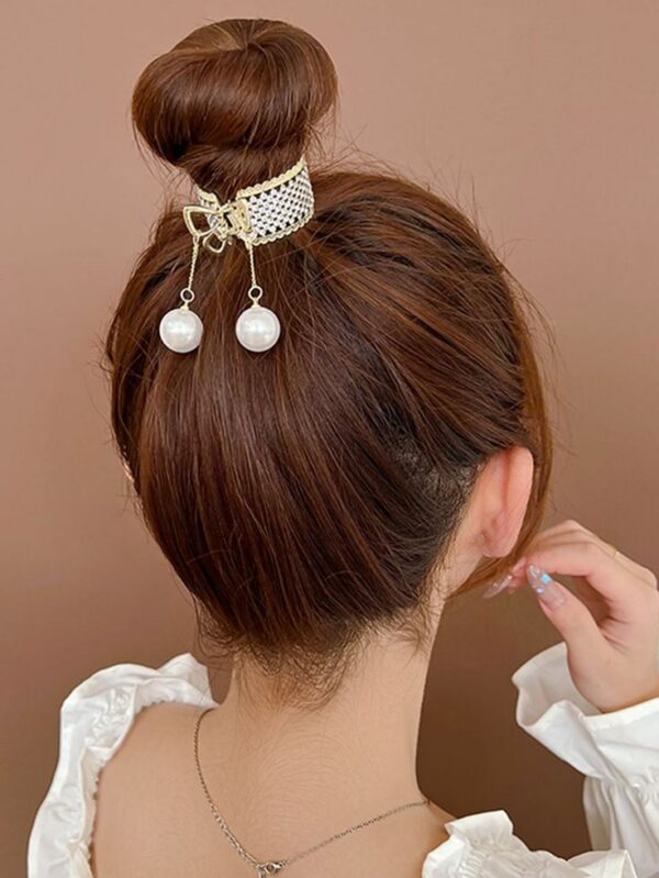 กิ๊บไข่มุกมัดผม - กิ๊บมัดผมทรงกลมประดับไข่มุกและจี้ห้อย